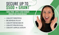 write a small business grant proposal and grant application