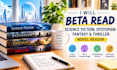 beta read science fiction beta reader dystopian fantasy thriller novel reader