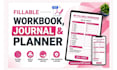 design interactive fillable PDF workbooks, journals, and planners