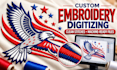 do professional custom embroidery digitizing