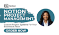 build a custom notion project management workspace
