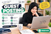 guest post and SEO link building