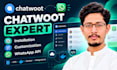 install customize chatwoot and integrate whatsapp api
