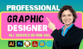 be your professional graphic designer for web and print