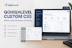 customize gohighlevel white label dashboards with custom CSS