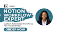 build custom automated notion workflow for your business