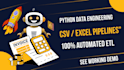 build automated python etl pipeline and clean csv data