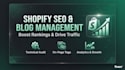 do shopify SEO site audit, optimize blog posts and content