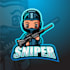 design abstract impressive sniper logo
