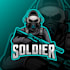make modern professional soldier logo