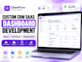 develop custom CRM saas dashboard using react