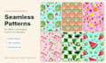 design a hand drawn seamless pattern