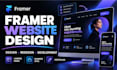 design framer website, framer landing page, framer website design