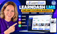 build learndash lms wordpress online course website and elearning platform