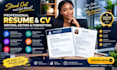 professionally write, edit, and format your resume and CV