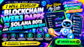 develop blockchain web3 dapps solana bots and crypto telegram bots
