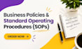 write business policies and standard operating procedures