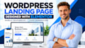 design a wordpress landing page with elementor for lead generation