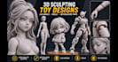 sculpt 3d bjd model, articulated model, toy design doll joint