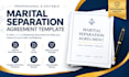 prepare a marital separation agreement template