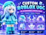 create cute roblox ugc accessories and props