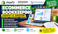 quickbooks clean up, amazon, ecommerce accounting and bookkeeping