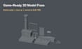 optimize, fix or convert your 3d model to glb or fbx for games