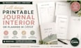 design a printable journal interior or planner in canva
