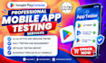 provide google play console close testing 12 app testers, 20 app tester