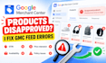 fix google merchant center product feed errors and disapprovals