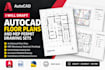 draft autocad floor plans and mep permit drawing sets