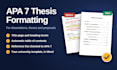 format your thesis or dissertation in apa 7th edition