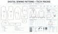 create digital sewing patterns and production tech packs for apparel