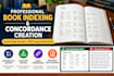 create professional book index and subject concordance for kdp