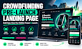 design a high converting pre launch crowdfunding landing page