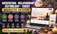design meditation, relationship coaching, astrology and tarot websites