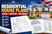 create residential house plans in autocad