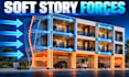 calculate soft story lateral loads and strengthening forces