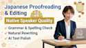 proofread and edit your japanese text perfectly