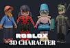 do custom roblox 3d game assets props vehicle ugc weapons roblox character model