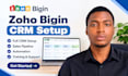 set up your zoho bigin CRM sales pipeline