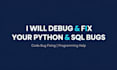 debug your python code and fix programming bugs