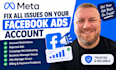 fix all issues on your facebook ads account