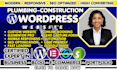 build wordpress plumbing website, plumber website and construction website