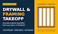 do drywall and framing takeoff using planswift