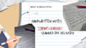 write handwritten notes in print and cursive handwriting