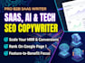 write high converting SEO blog content and copywriting for tech, ai, and saas