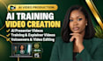 create ai training videos, elearning videos, ai course lessons, online course