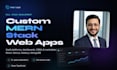 develop custom mern stack web application with react and node