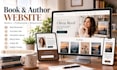 design a professional book website and author website